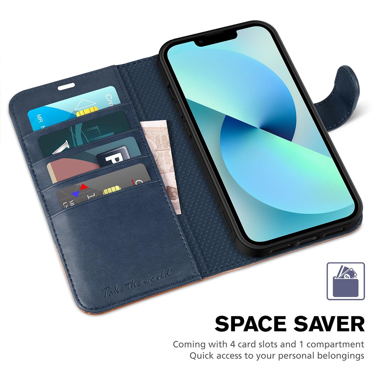 TUCCH Iphone 14 Pro Max Wallet Case